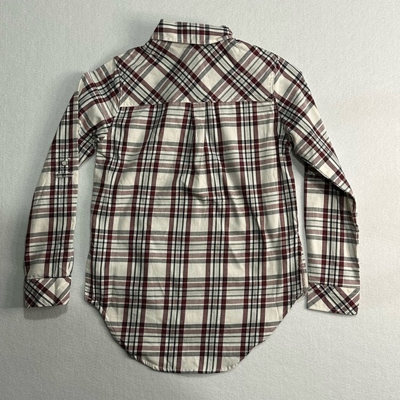 7 For All Mankind Western Plaid Black Floral Embroidered Shirt Size XL - Picture 5 of 5